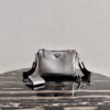 Replica Prada 2VH113 Saffiano leather shoulder Bag in White 2