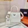 Replica Prada Medium Nylon Shoulder Bag 1BD671 Apricot 2