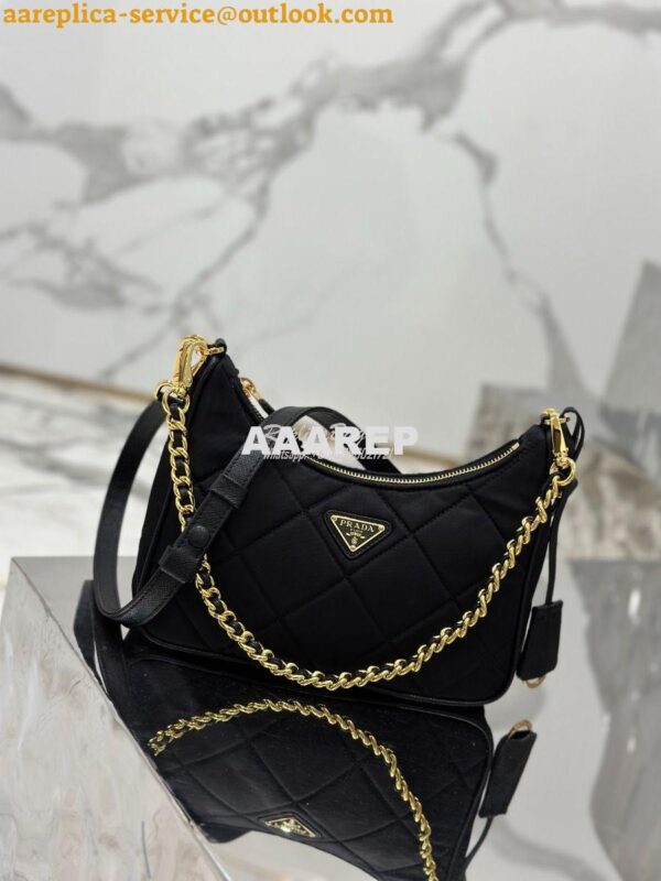 Replica Prada Re-Edition 1995 Chaîne Re-Nylon mini-bag 1BC204 3