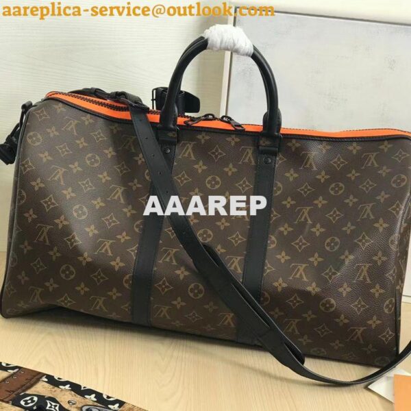 Replica Louis Vuitton Keepall Bandoulière 50 LV M45616 10