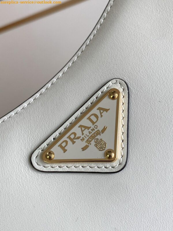 Replica Prada Arque Mini Shoulder Bag in White Leather 7