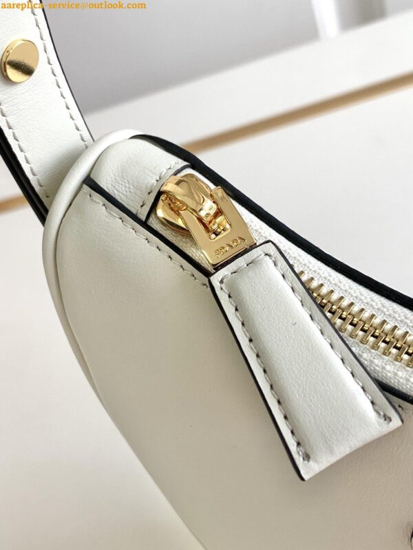 Replica Prada Arque Mini Shoulder Bag in White Leather 10