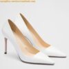 Replica Prada Pumps 85mm In Powder Pink Patent Leather