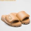 Replica Prada Slides In White Soft Padded Nappa Leather 2