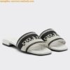 Replica Prada Women's Satin Slides With Crystals 2