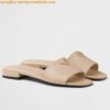 Replica Prada Women's Slides in Black Saffiano Leather 2