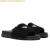 Replica Prada Women's Slides in Black Smooth Leather 2