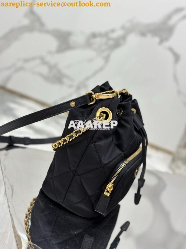 Replica Prada Re-Edition 1995 Chaîne Re-Nylon shoulder bag 1BH038 Blac 4