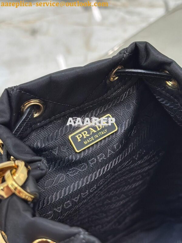 Replica Prada Re-Edition 1995 Chaîne Re-Nylon shoulder bag 1BH038 Blac 7