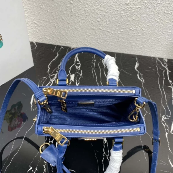 Replica Prada 1BA906 Prada Galleria Saffiano leather mini-bag Blue 8