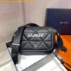 Replica Prada 1BD289 Gaufre Nappa Leather Shoulder Bag Black 2