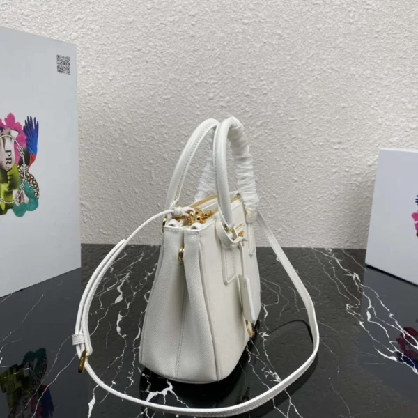 Replica Prada 1BA906 Prada Galleria Saffiano leather mini-bag White 4