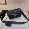 Replica Prada 1BD283 Women's Spectrum Leather Shoulder Bag Black