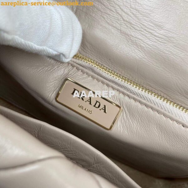 Replica Prada 1BD291 Prada System nappa leather patchwork bag Apricot 8