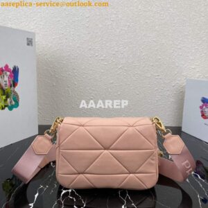 Replica Prada 1BD292 Prada System nappa leather patchwork Bag Light Pink 2