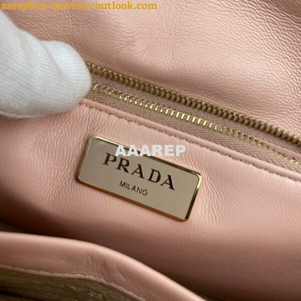 Replica Prada 1BD292 Prada System nappa leather patchwork Bag Light Pink 10