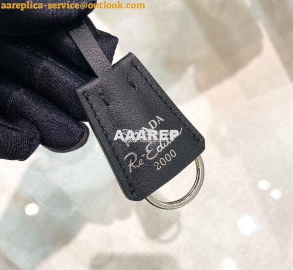 Replica Prada Re-edition 2000 Shearling Mini-bag 1NE515 Black 7