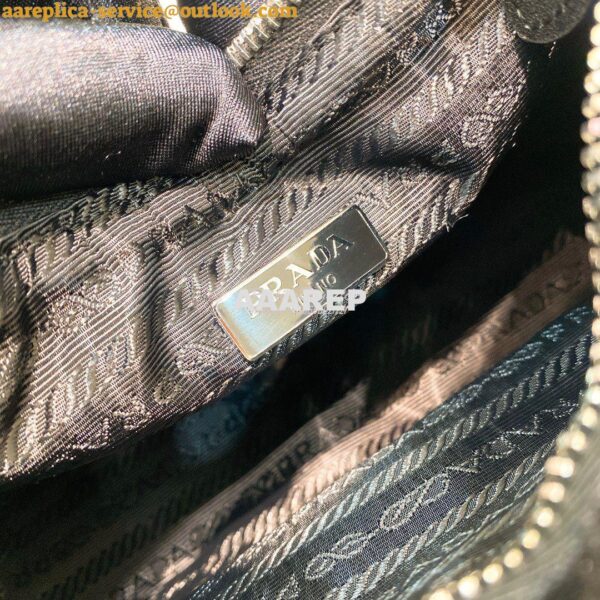 Replica Prada Re-edition 2000 Shearling Mini-bag 1NE515 Black 8