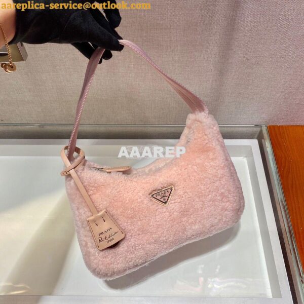 Replica Prada 1BD292 Prada Three In One Nylon Shoulder Bag Pink 7