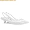 Replica Prada Slingback Pumps in Powder Padded Leather