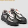 Replica Prada America's Cup Sneakers in Green Rubber and Bike Fabric 2