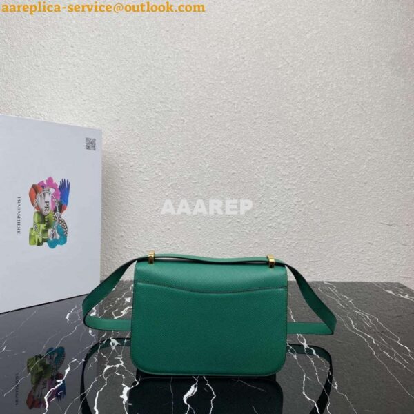 Replica Prada 1BD320 Prada Emblème Saffiano Shoulder Bag Green 3