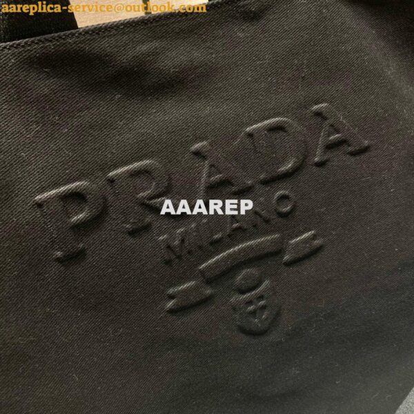 Replica Prada 1BG395 Drill tote Shoulder bag Black 3