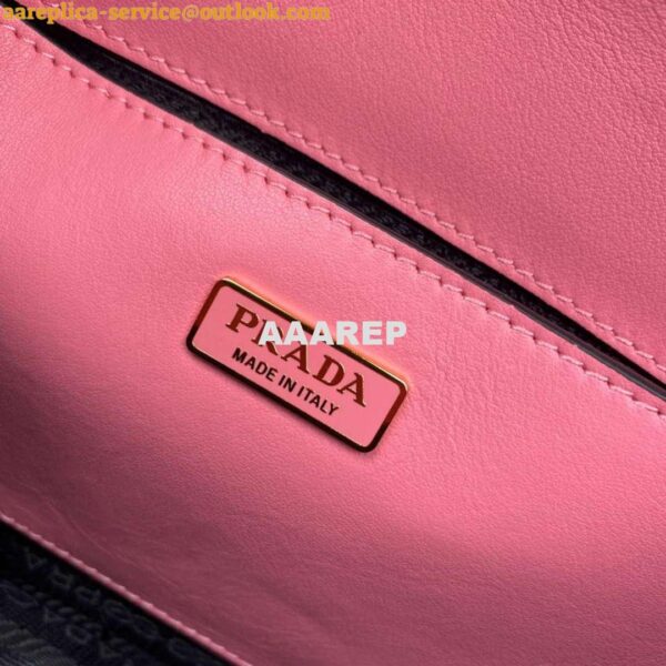 Replica Prada 1BD320 Prada Emblème Saffiano Shoulder Bag Pink 8