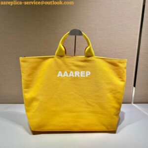 Replica Prada 1BG395 Drill tote Shoulder bag Yellow 2