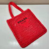 Replica Prada 1BG393 Raffia tote bag Green