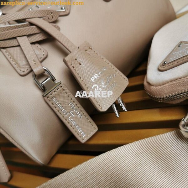 Replica Prada Re-Edition 2005 Nylon Bag 1BB846 Nude 4