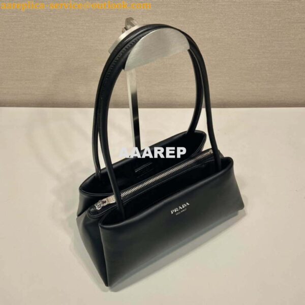 Replica Prada 1BA368 Leather mini-bag Bag Black 3