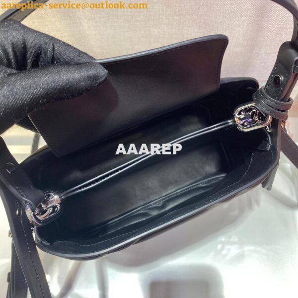 Replica Prada 1BA311 Spectrum Small Leather Top Handle Bag Black 8