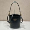 Replica Prada 1BA896 Prada Galleria Saffiano leather small bag Black 2