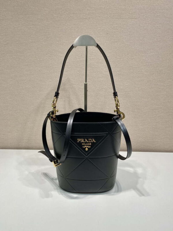 Replica Prada 1BA380 Small Saffiano Leather Prada Bucket Bag