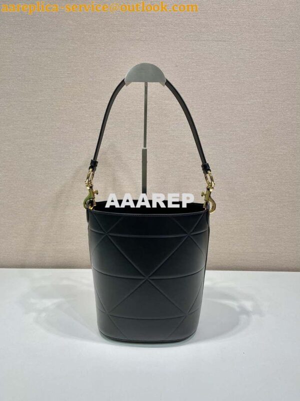 Replica Prada 1BA380 Small Saffiano Leather Prada Bucket Bag 4