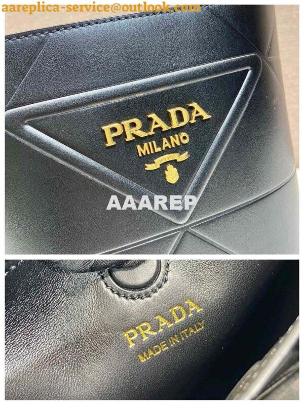 Replica Prada 1BA380 Small Saffiano Leather Prada Bucket Bag 8