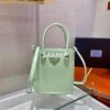 Replica Prada 1BA331 Small Brushed Leather Tote Pink 2