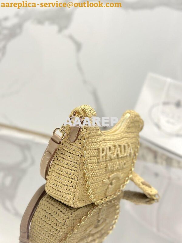 Replica Prada Re-Edition Crochet Mini-bag Raffia 1BC204 5