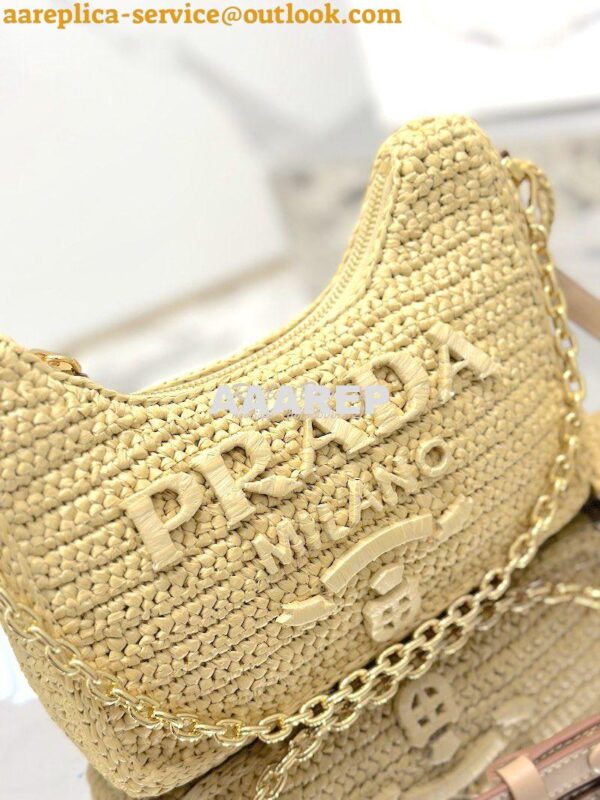 Replica Prada Re-Edition Crochet Mini-bag Raffia 1BC204 6