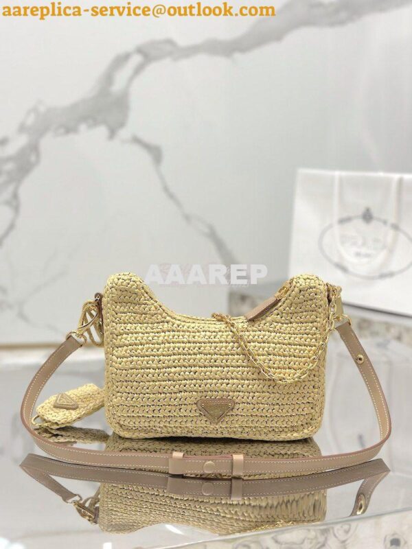 Replica Prada Re-Edition Crochet Mini-bag Raffia 1BC204 7