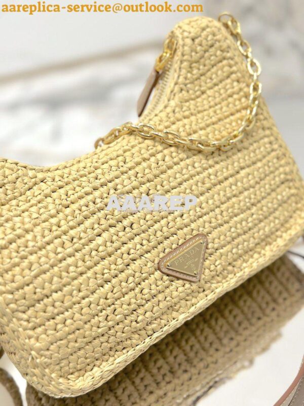 Replica Prada Re-Edition Crochet Mini-bag Raffia 1BC204 8