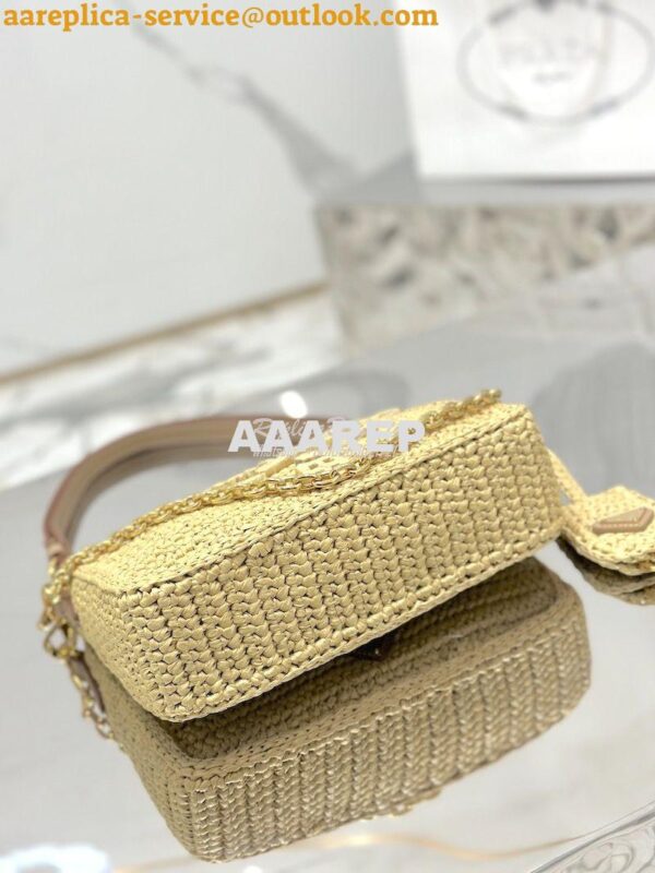 Replica Prada Re-Edition Crochet Mini-bag Raffia 1BC204 16