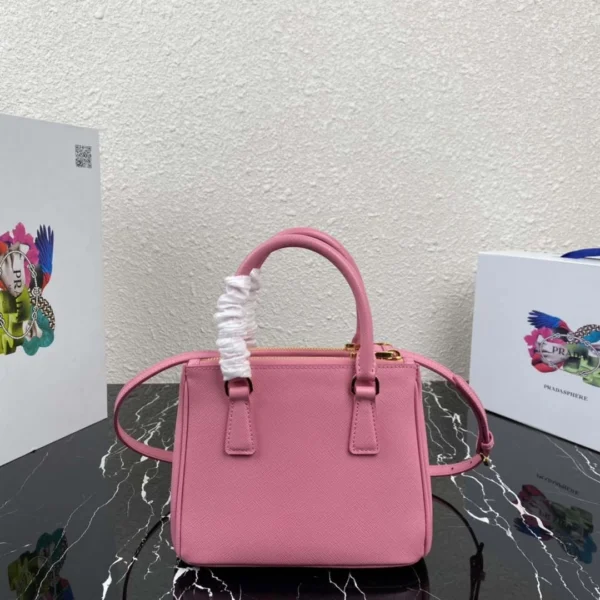 Replica Prada 1BA906 Prada Galleria Saffiano leather mini-bag Pink 3