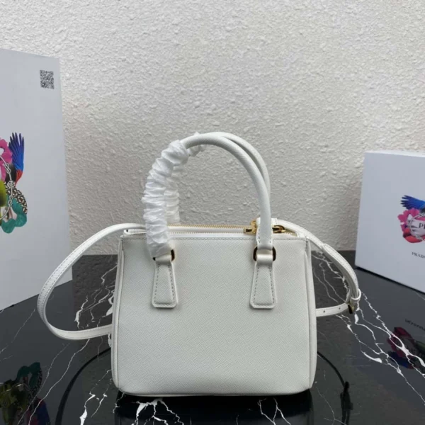 Replica Prada 1BA906 Prada Galleria Saffiano leather mini-bag White 3