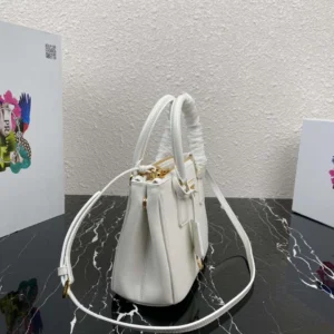 Replica Prada 1BA906 Prada Galleria Saffiano leather mini-bag White 2