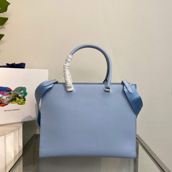 Replica Prada 1BA335 Large Saffiano leather handbag Blue