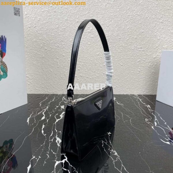 Replica Prada 1BC155 Saffiano leather mini bag Black 4