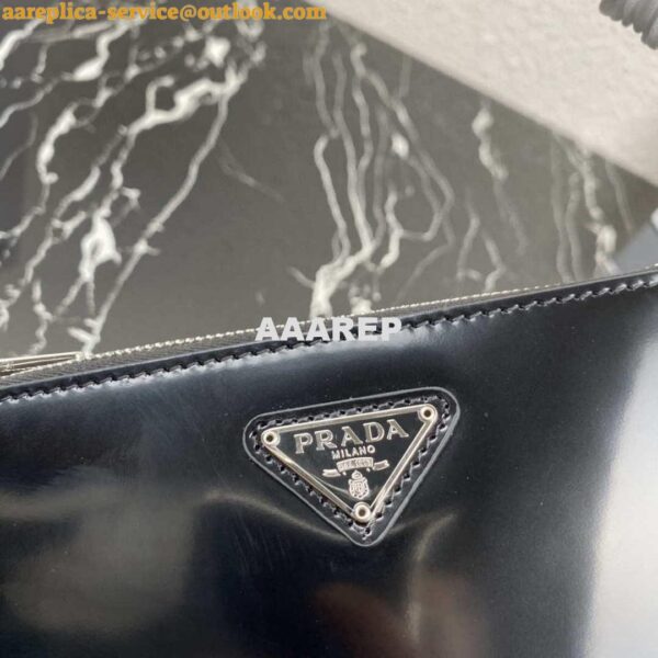 Replica Prada 1BC155 Saffiano leather mini bag Black 5