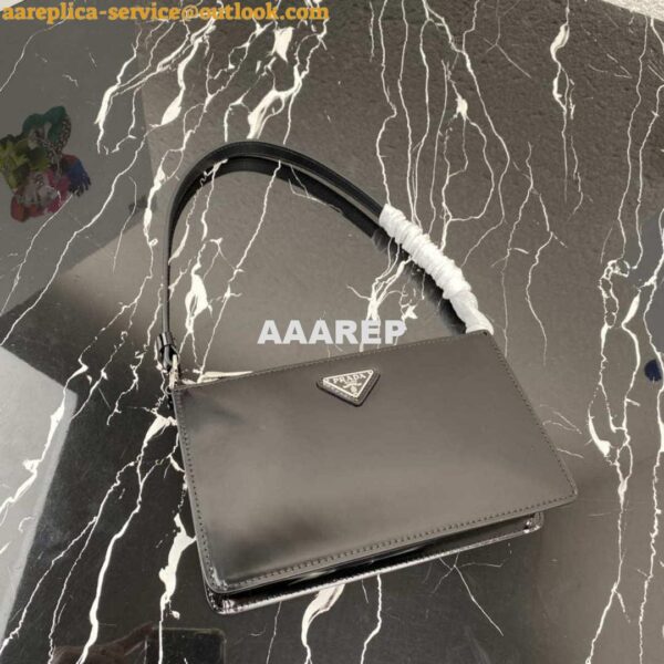 Replica Prada 1BC155 Saffiano leather mini bag Black 10